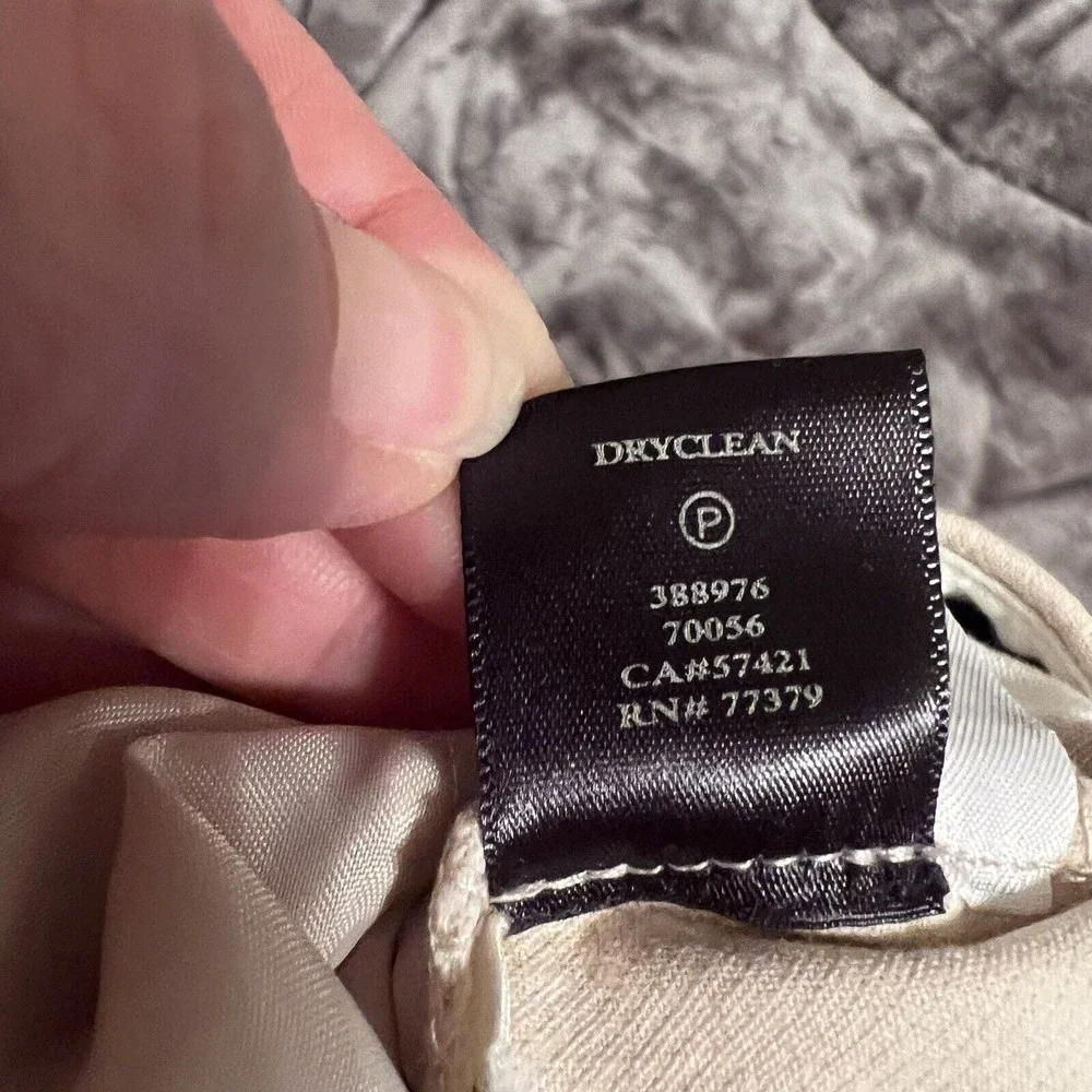 Ann Taylor Devin Beige Tan Work Pants Trousers Flat Front Pockets Size 6 Career - Picture 10 of 13